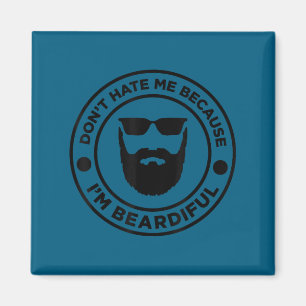 Houd niet van me omdat ik baardig ben, baard liefh magneet