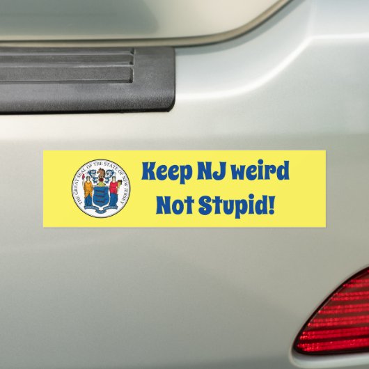 Houd NJ Vreemd niet stut Bumpersticker (Op auto)
