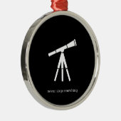 Houd nooit op zoekend Telescoop Metalen Ornament (Rechts)