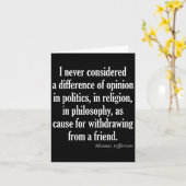 Houd nooit rekening met verschillen in politiek, r kaart (Gele Bloem)