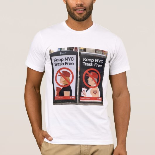 Houd NYC Trash Free T-shirt (Voorkant)