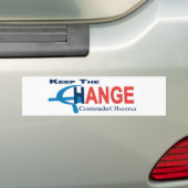 Houd Obama in de buurt van verandering Bumpersticker (Op auto)