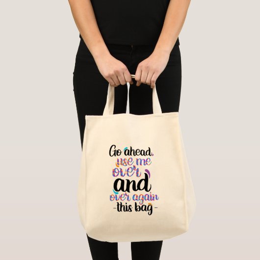 Houd of creëer je eigen - Canvas tas (Voorkant (product))