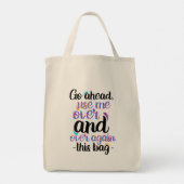 Houd of creëer je eigen - Canvas tas (Achterkant)