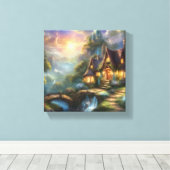 Houd of Creëer uw eigen - Canvas (glans) Afdruk (Insitu (Houten vloer))