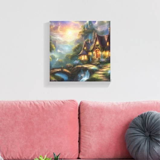 Houd of Creëer uw eigen - Canvas (glans) Afdruk (Insitu (Woonkamer))