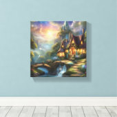Houd of Creëer uw eigen - Canvas (glans) Afdruk (Insitu (Houten vloer))
