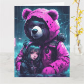 Houd of creëer uw eigen gevouwen Wenskaart Kaart (Gele Bloem)