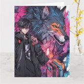 Houd of creëer uw eigen gevouwen Wenskaart Kaart (Gele Bloem)