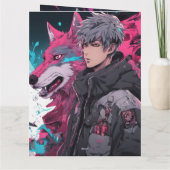 Houd of creëer uw eigen gevouwen Wenskaart Kaart (Achterkant)