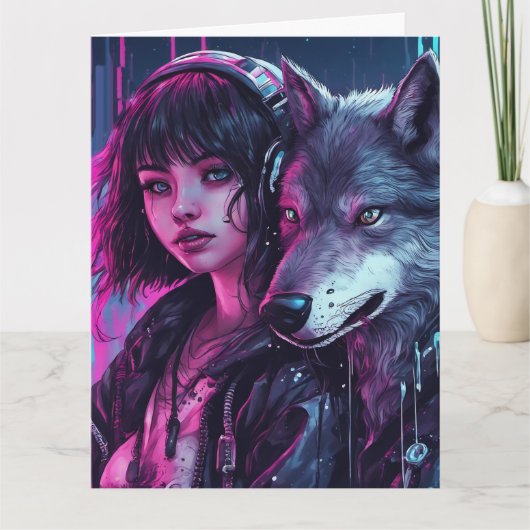 Houd of creëer uw eigen gevouwen Wenskaart Kaart (Voorkant)