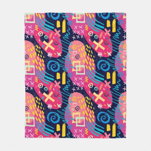 Houd of Creëer uw eigen Glanzend Verpakkingspapier Fleece Deken (Voorkant)