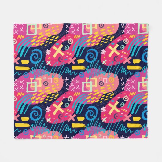 Houd of Creëer uw eigen Glanzend Verpakkingspapier Fleece Deken (Voorkant (Horizontaal))