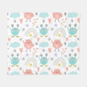 Houd of Creëer uw eigen Glanzend Verpakkingspapier Fleece Deken (Voorkant (Horizontaal))