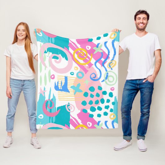 Houd of Creëer uw eigen Glanzend Verpakkingspapier Fleece Deken (In situ)