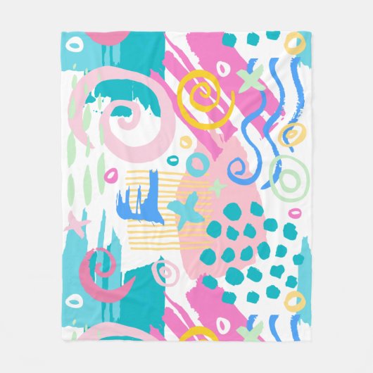 Houd of Creëer uw eigen Glanzend Verpakkingspapier Fleece Deken (Voorkant)