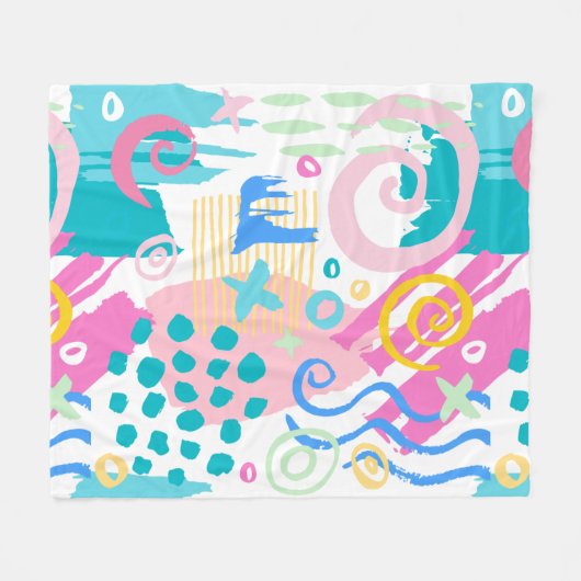 Houd of Creëer uw eigen Glanzend Verpakkingspapier Fleece Deken (Voorkant (Horizontaal))