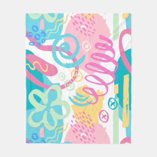 Houd of Creëer uw eigen Glanzend Verpakkingspapier Fleece Deken (Voorkant)