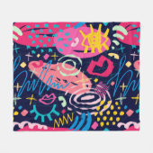 Houd of Creëer uw eigen Glanzend Verpakkingspapier Fleece Deken (Voorkant (Horizontaal))