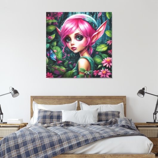 Houd of Creëer Uw Eigen Keepsake - Canvas (glans) (Insitu (Slaapkamer))