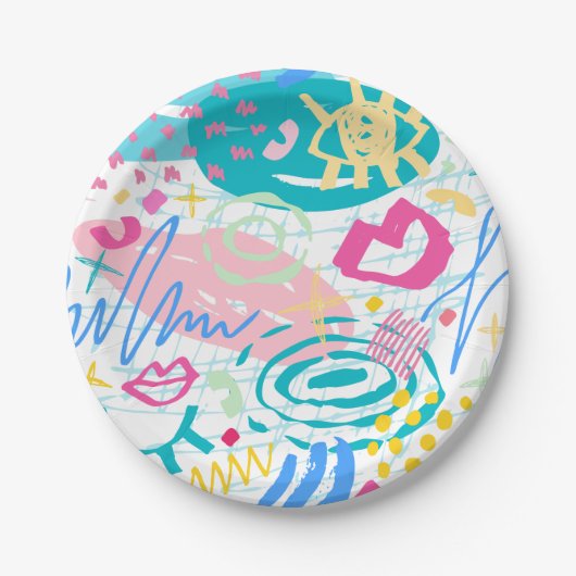 Houd of Creëer uw eigen ontwerp en tekst Papieren Bordje (Voorkant)