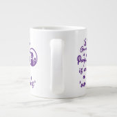 Houd of ontwerp uw eigen — mok gigantische koffie- (Achterkant)