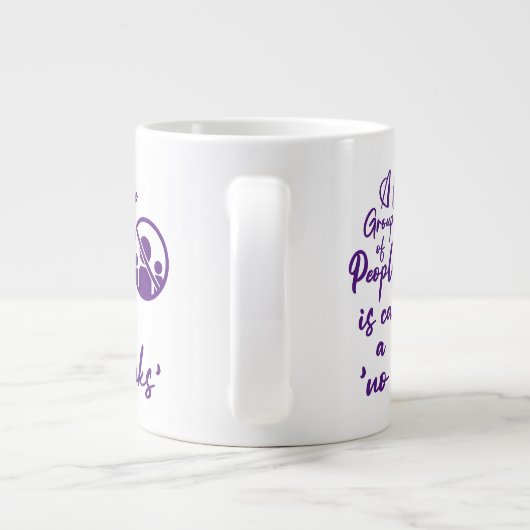 Houd of ontwerp uw eigen — mok gigantische koffie- (Achterkant)