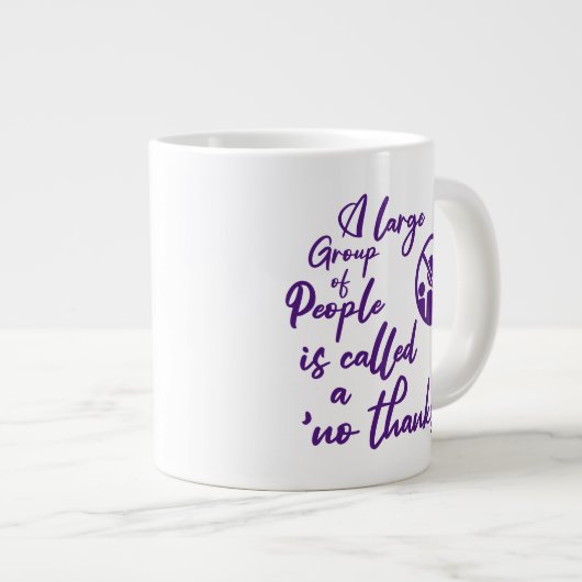 Houd of ontwerp uw eigen — mok gigantische koffie- (Voorkant rechts)