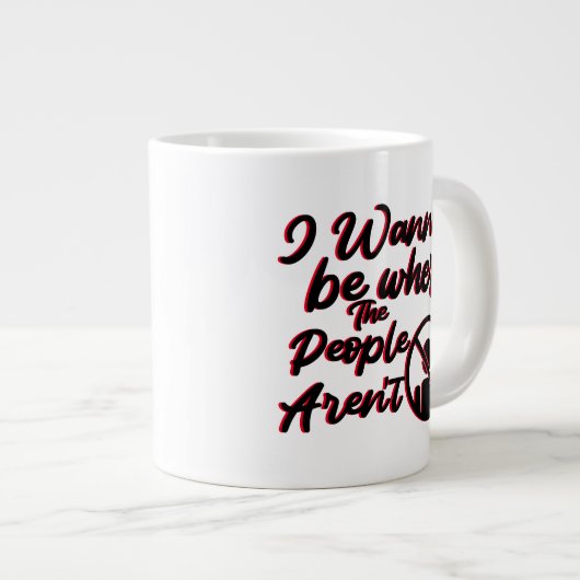 Houd of ontwerp uw eigen — mok gigantische koffie- (Voorkant rechts)