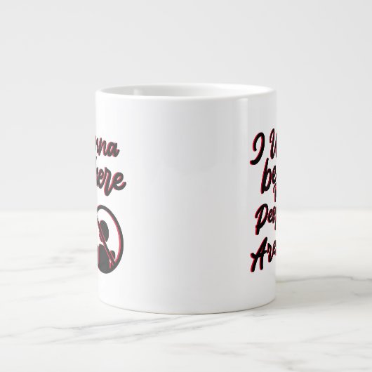 Houd of ontwerp uw eigen — mok gigantische koffie- (Voorkant)