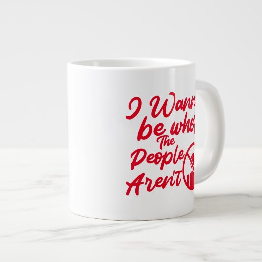 Houd of ontwerp uw eigen — mok gigantische koffie- (Voorkant rechts)