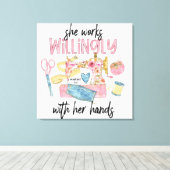 Houd of ontwerp uw eigen - Wrapped Canvas (gloss) Afdruk (Insitu (Houten vloer))