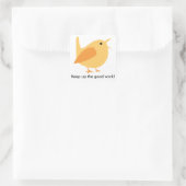 Houd omhoog de Goede Sticker van de het Werkvogel, (Tas)