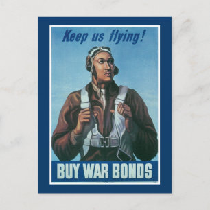 Houd ons vliegen ~ Tuskeege Airman Briefkaart