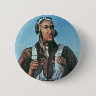 Houd ons vliegen ~ Tuskeege Airman Ronde Button 5,7 Cm