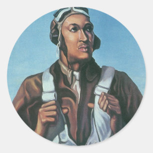 Houd ons vliegen ~ Tuskeege Airman Ronde Sticker