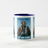 Houd ons vliegen ~ Tuskeege Airman Tweekleurige Koffiemok (Center)