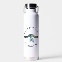 Houd ons Zee plastic vrije Waterverf