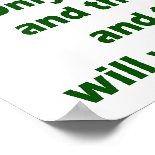 HOUD ONZE PLANEET GROEN POSTER (Hoek)