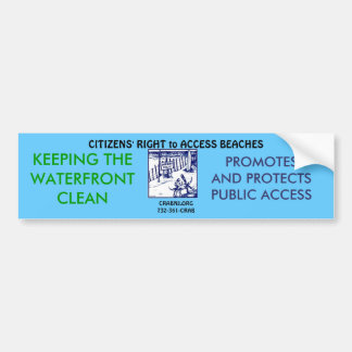 Houd onze waterfront schoon bumpersticker
