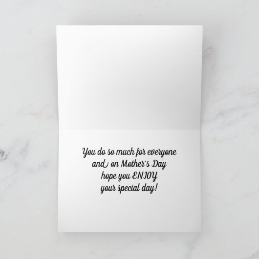 HOUD OP DE MOEDERDAG *GRANDMOTHER* KAART (Binnen)