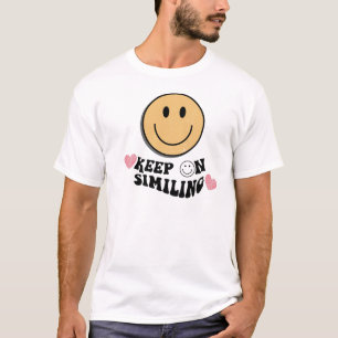 Houd op het glimlachen, Comfort de kleuren die te  T-shirt