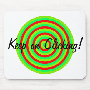 Houd op het klikken Concentric Circles Muismat