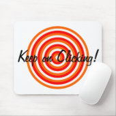 Houd op het klikken Concentric Circles Muismat (Met muis)