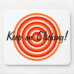 Houd op het klikken Concentric Circles Muismat