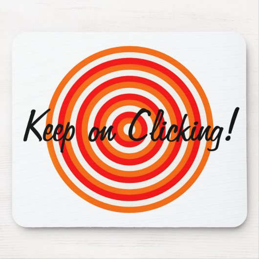 Houd op het klikken Concentric Circles Muismat (Voorkant)