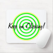 Houd op het klikken Concentric Circles Muismat (Met muis)