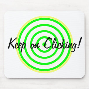 Houd op het klikken Concentric Circles Muismat