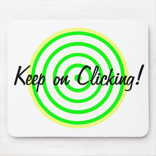 Houd op het klikken Concentric Circles Muismat (Voorkant)