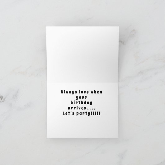 HOUD OP HET MOMENT DAT "UW BIRTHDAY" ZUIDELIJK ZIS KAART (Binnen)